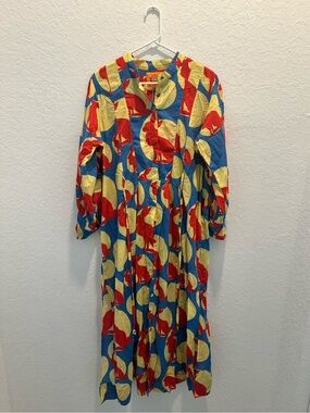 Coniglio Palm Beach Dress bunny print